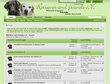 Tablet Screenshot of forum.retriever-and-friends.org